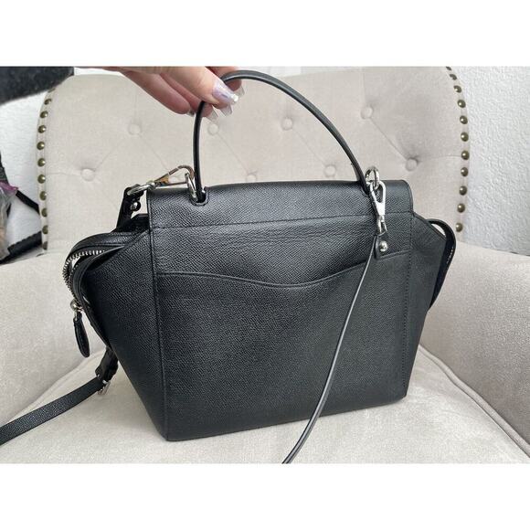 Rebecca Minkoff Gabby Crossbody Bag Satchel Black Top Handle Bag - Picture 3 of 8